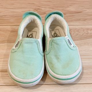 ヴァンズ(VANS)のVANS キッズ　スニーカー　スリッポン　14cm ミント(スリッポン)