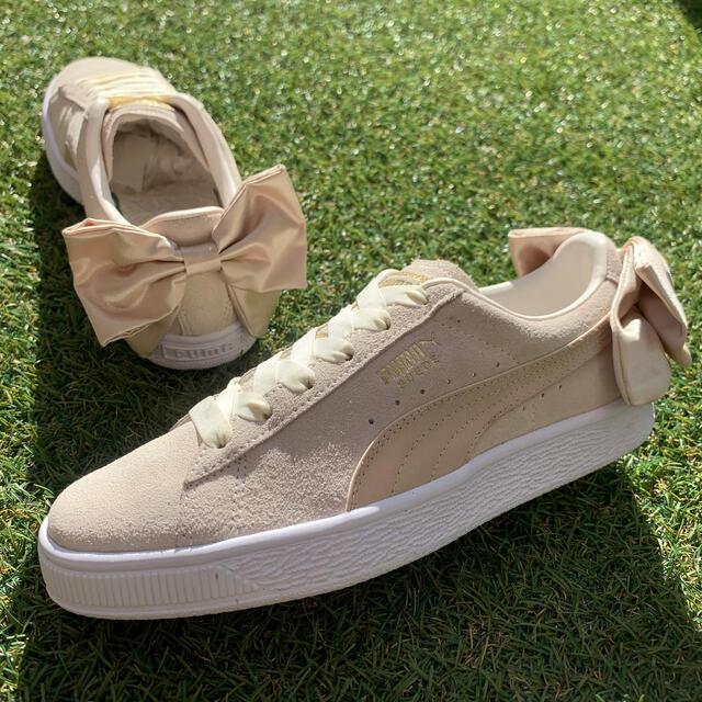 美品23 PUMA SUEDE BOW スエード ボウ E736レディース