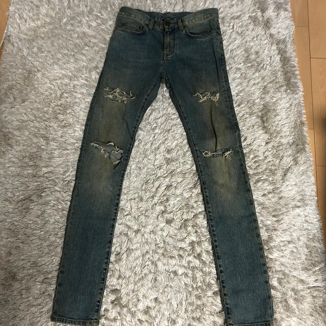 Saint Laurent ダメージデニムパンツ