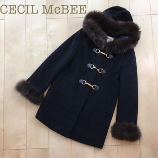 セシルマクビー(CECIL McBEE)のCECIL McBEE フォックスファー付ロングダッフルコート(ダッフルコート)