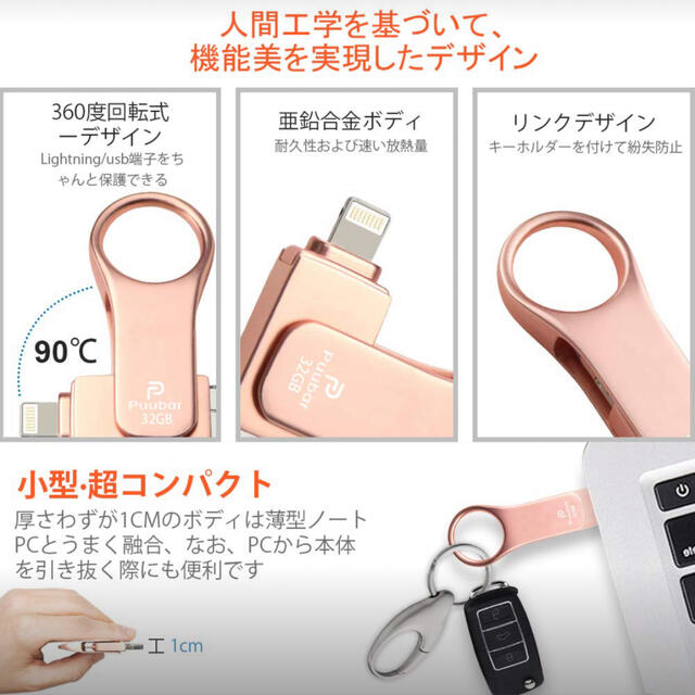 【SALE】iPhone iPad USBメモリー 32GB スマホ/家電/カメラのスマホアクセサリー(その他)の商品写真