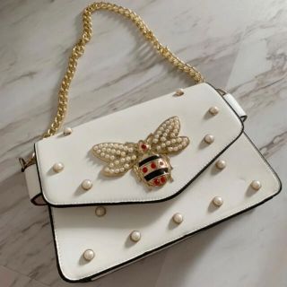 GUCCI風　蜂　ショルダーバック　ハンドバッグ(ハンドバッグ)