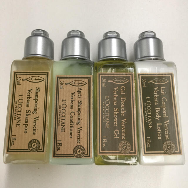 L'OCCITANE(ロクシタン)のロクシタン ヴァーベナ アメニティ  4個セット コスメ/美容のキット/セット(サンプル/トライアルキット)の商品写真