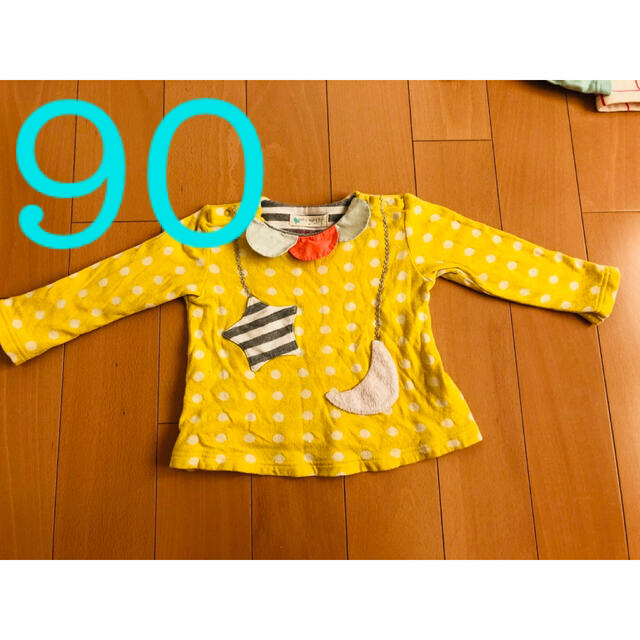 Love&Peace&Money(ラブアンドピースアンドマネー)のBABY CHEER トレーナー　90 星 キッズ/ベビー/マタニティのキッズ服女の子用(90cm~)(Tシャツ/カットソー)の商品写真