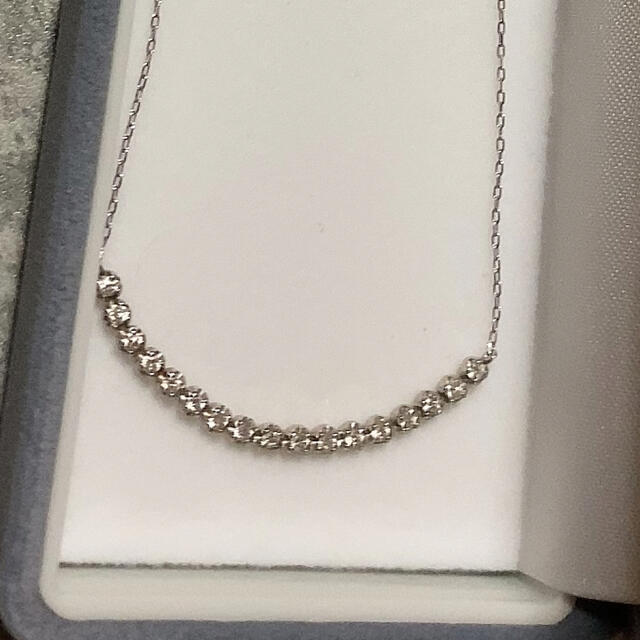 K18wg ライン ダイヤネックレス 0.3ct♡値下げ♡ くらしを楽しむ