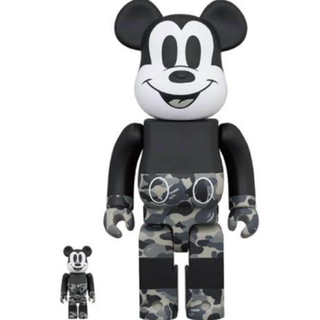 メディコムトイ(MEDICOM TOY)のBE@RBRICK BAPE MICKEY 100％ & 400％(キャラクターグッズ)