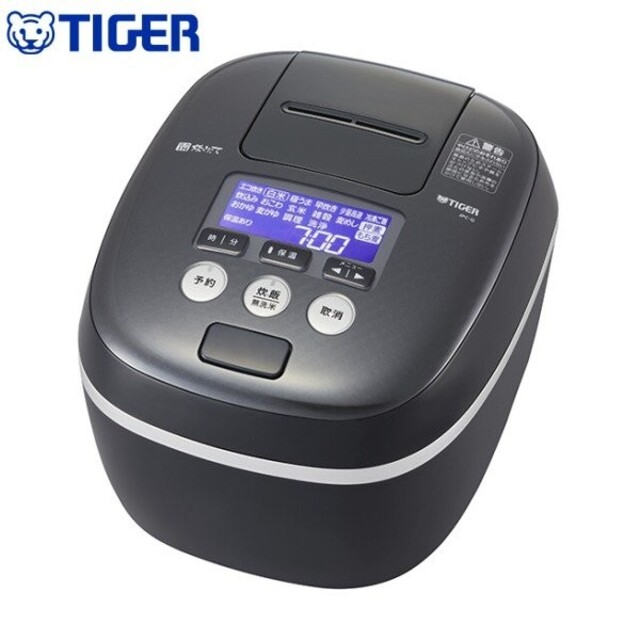 TIGER(タイガー)の新品未開封 タイガー圧力IH炊飯器 JPC-G100 モスブラック スマホ/家電/カメラの調理家電(炊飯器)の商品写真