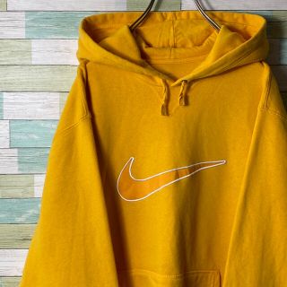 ナイキ(NIKE)の【希少カラー】NIKE ビッグスウォッシュ刺繍 スウェット パーカー L 古着(パーカー)