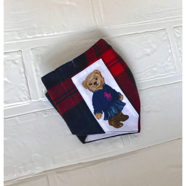 POLO RALPH LAUREN(ポロラルフローレン)の#️⃣167🧸オーダーOK🐻ラルフポロベア(Girl) 立体インナーマスク ハンドメイドのハンドメイド その他(その他)の商品写真