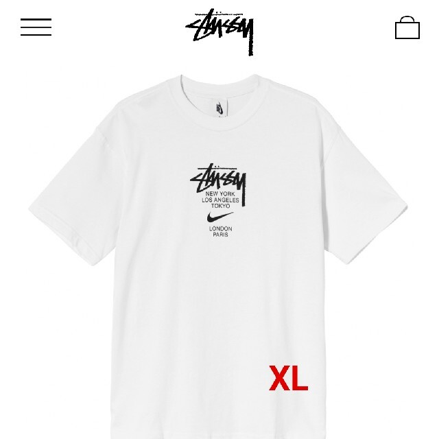 NIKE×STUSSY Tシャツ XL