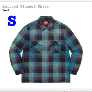 新品 supreme quilted flannel shirt white M