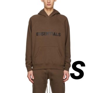 フィアオブゴッド(FEAR OF GOD)の新品　essentials パーカー ブラウン 最安値！(パーカー)