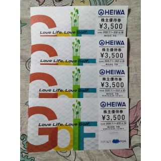 ヘイワ(平和)の平和株主優待券3500円割引券×4枚（合計14000円分）HEIWA PGM(ゴルフ場)