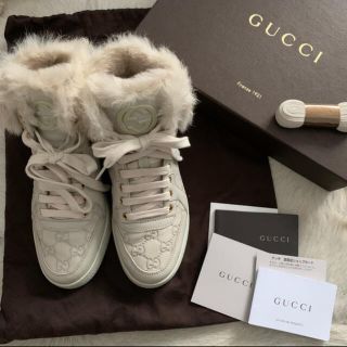 グッチ(Gucci)の最終価格💋GUCCIファースニーカー(スニーカー)