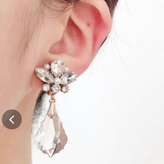 ザラ(ZARA)の新品ハンドメイド スワロフスキー ピアス シルバー パール ピアス アクセサリー(ピアス)