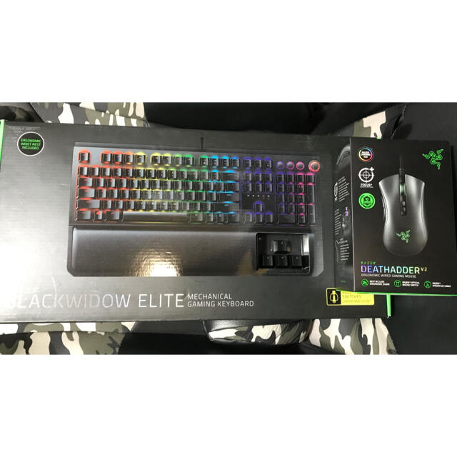 razer blackwidow elite JP黄軸(マウスセット売り)スマホ/家電/カメラ