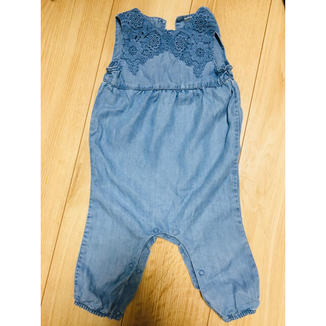 NEXT(ネクスト)のnextbaby ロンパース サロペット　カバーオール　デニム キッズ/ベビー/マタニティのベビー服(~85cm)(カバーオール)の商品写真