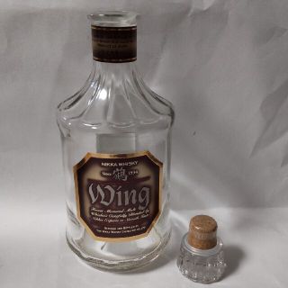 ニッカウイスキー(ニッカウヰスキー)のカラ瓶　鶴Wing　ウイング(アルコールグッズ)