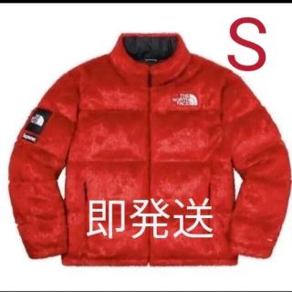 シュプリーム(Supreme)のノースフェイス　ヌプシ supreme RED S(ダウンジャケット)