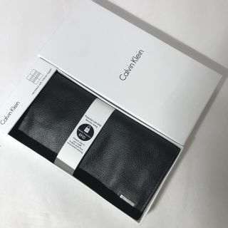 カルバンクライン(Calvin Klein)の直営店購入 新品カルバンクライン 高級カーフ革17800円 長財布(長財布)