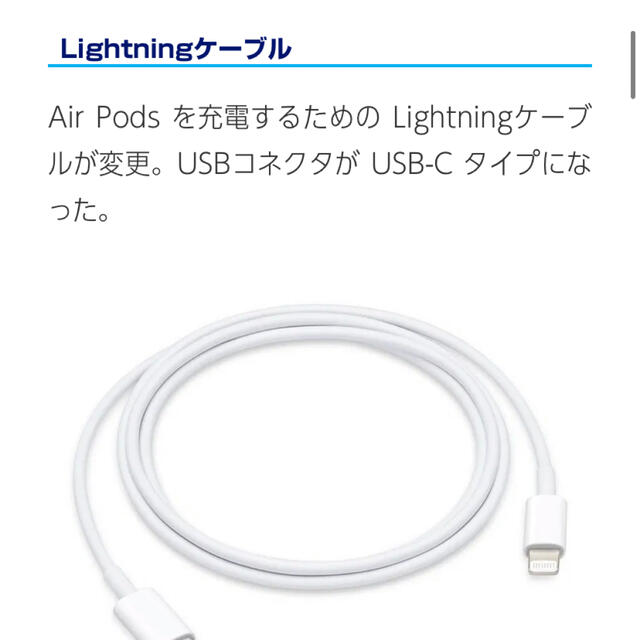 Apple(アップル)のアップル USB-C to Lightning 純正品 スマホ/家電/カメラのPC/タブレット(PC周辺機器)の商品写真