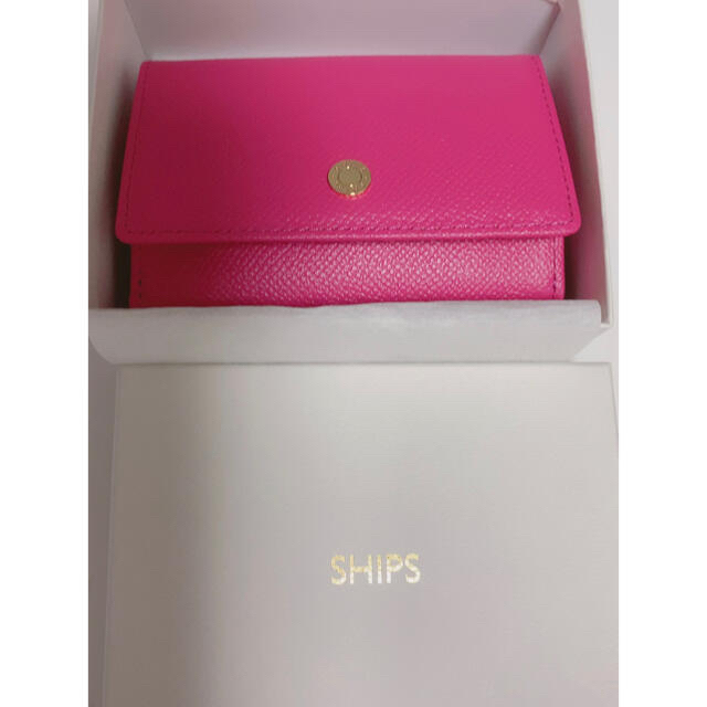 SHIPS 財布 レザー（新品未使用）ピンク色
