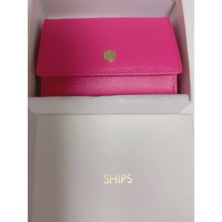 シップス(SHIPS)のSHIPS 財布 レザー（新品未使用）ピンク色(財布)