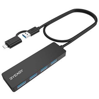 usb ハブusb3.0/ usb c 適用 ウルトラスリム 4ポート(PC周辺機器)
