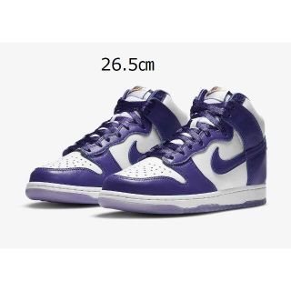 ナイキ(NIKE)のNIKE DUNK HIGH WMNS "VARSITY PURPLE"(スニーカー)