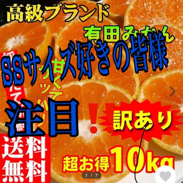 有田みかん　甘さぎゅっと❗️ 食品/飲料/酒の食品(フルーツ)の商品写真