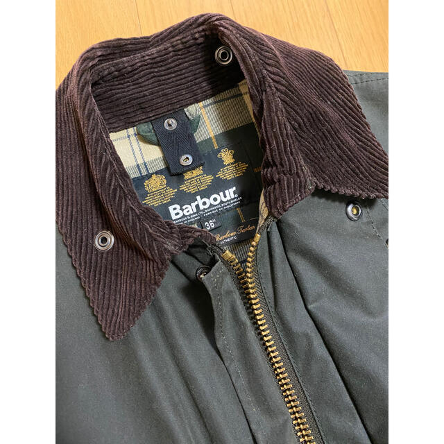 Barbour(バーブァー)の【h.様専用】Barbour/BORDER SL/コート/セージ/36/ワックス メンズのジャケット/アウター(ステンカラーコート)の商品写真