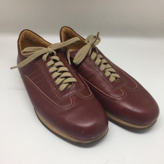 バーバリー(BURBERRY)の良品　Burberry バーバリー  レザースニーカー  ブラウン  天然皮革(ドレス/ビジネス)