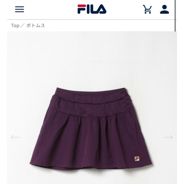 FILA(フィラ)のFILAスコート　M スポーツ/アウトドアのテニス(ウェア)の商品写真