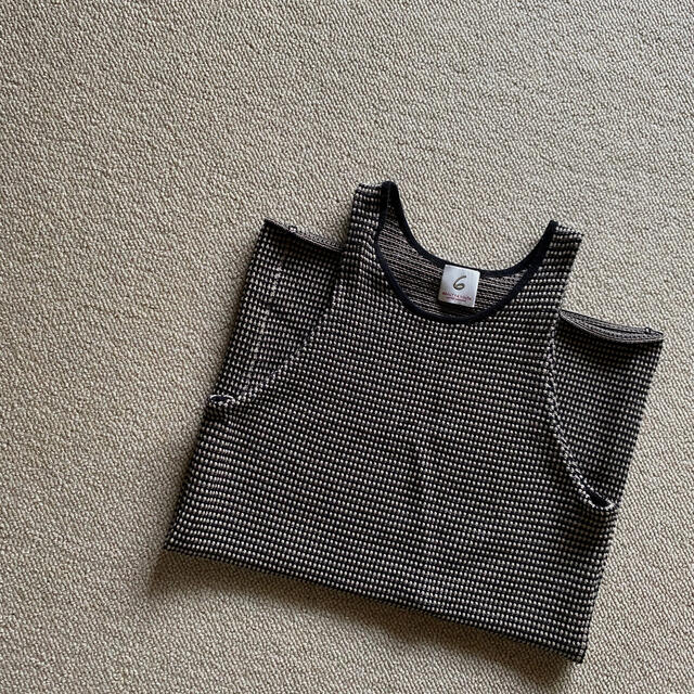 BEAUTY&YOUTH UNITED ARROWS(ビューティアンドユースユナイテッドアローズ)の【美品】6(ROKU) BORDER TANK TOP ボーダータンクトップ レディースのトップス(タンクトップ)の商品写真