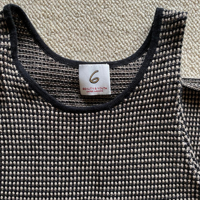 BEAUTY&YOUTH UNITED ARROWS(ビューティアンドユースユナイテッドアローズ)の【美品】6(ROKU) BORDER TANK TOP ボーダータンクトップ レディースのトップス(タンクトップ)の商品写真