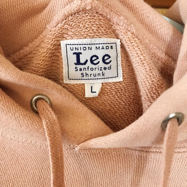 Lee(リー)のLeeパーカー 薄いピンク色 レディースのトップス(パーカー)の商品写真