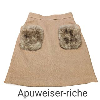 アプワイザーリッシェ(Apuweiser-riche)のApuweiser-riche アプワイザーリッシェ ベルト付き ミニスカート(ミニスカート)