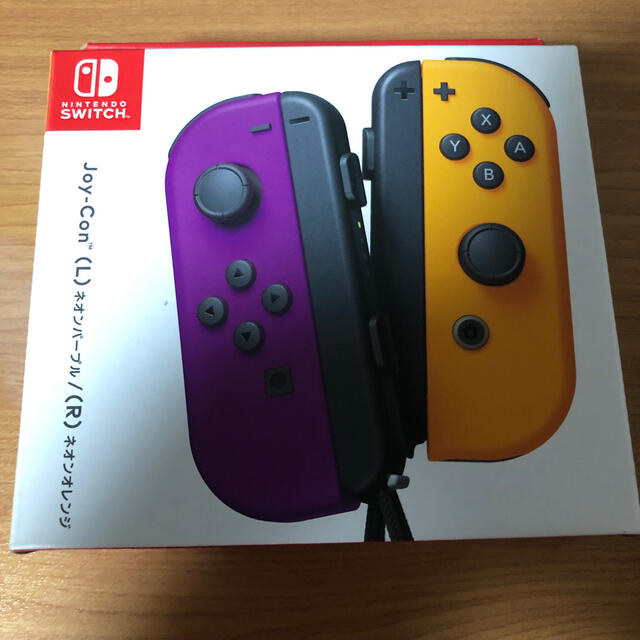 Nintendo Switch(ニンテンドースイッチ)の新品　ジョイコン　Joy-Con 任天堂　ネオンパープル　ネオンオレンジ エンタメ/ホビーのゲームソフト/ゲーム機本体(その他)の商品写真