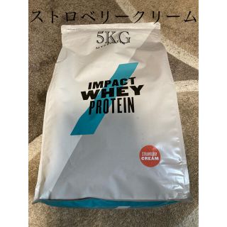 マイプロテイン(MYPROTEIN)の新品未開封☆マイプロテイン 5KG ストロベリークリーム　送料込(プロテイン)