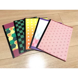 鬼滅の刃風　ノート　5冊セット　DAISO(ノート/メモ帳/ふせん)