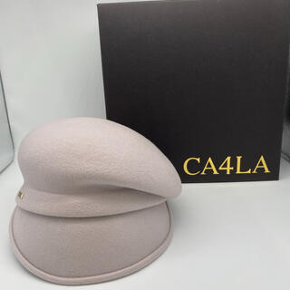 カシラ(CA4LA)の【2019年冬モデル】CA4LA MAY キャスケット ホワイト(キャスケット)