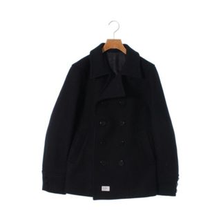 W)taps - WTAPS ダブルタップス ピーコート S 黒 【古着】【中古】の