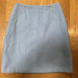 ノーリーズ(NOLLEY'S)の【NOLLEY'S】水色台形スカート　サイズ36(ひざ丈スカート)