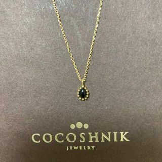 ココシュニック(COCOSHNIK)のCOCOSHNIK　K10 オニキス　ネックレス(ネックレス)