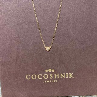 ココシュニック(COCOSHNIK)のCOCOSHNIK　K10 ダイヤネックレス(ネックレス)