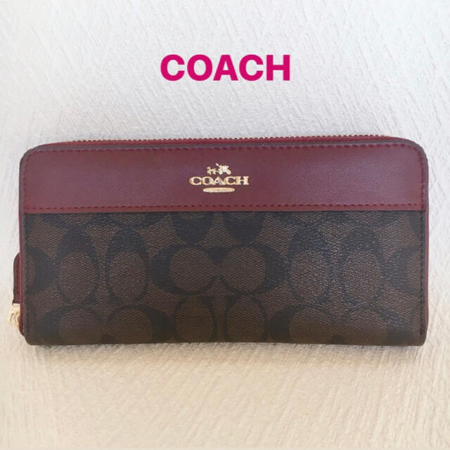 新品 未使用 正規品★COACH シグネチャー茶色長財布F76873