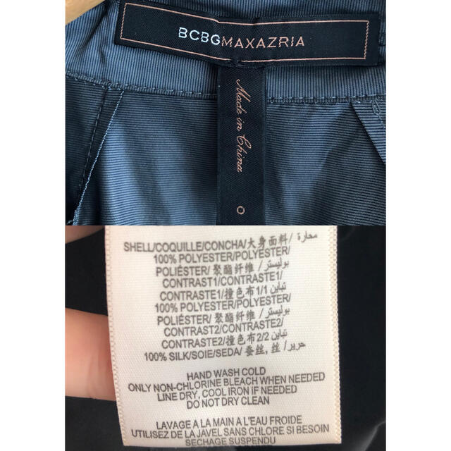 BCBGMAXAZRIA(ビーシービージーマックスアズリア)の474◆美品◆BCBG マックスアズリア🇺🇸◆シルク ドッキング ワンピース レディースのワンピース(ミニワンピース)の商品写真