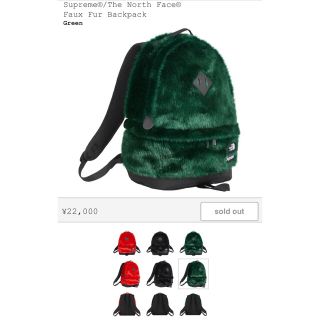 シュプリーム(Supreme)のSupreme The North Face Faux Fur Backpack(バッグパック/リュック)