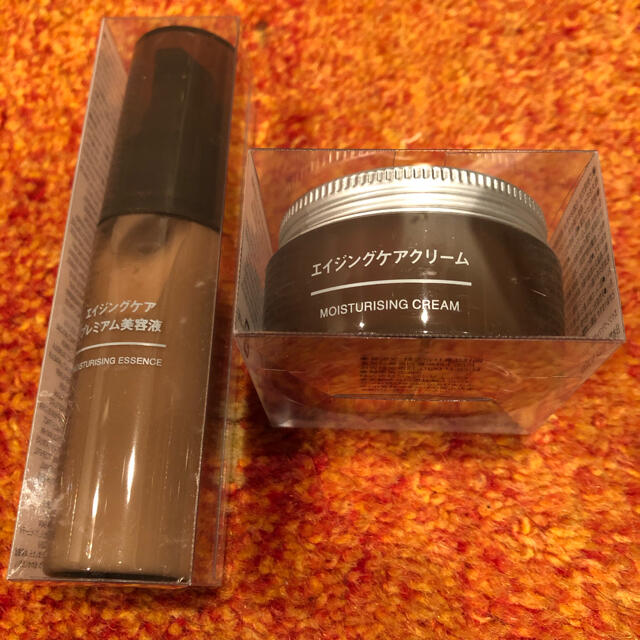 MUJI (無印良品)(ムジルシリョウヒン)の無印良品 エイジングケアプレミアム美容液 50ml クリーム 45g 2点セット コスメ/美容のスキンケア/基礎化粧品(美容液)の商品写真