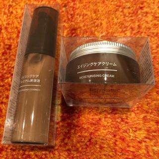 ムジルシリョウヒン(MUJI (無印良品))の無印良品 エイジングケアプレミアム美容液 50ml クリーム 45g 2点セット(美容液)